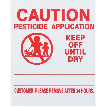 GEMPLERS GEMPLER'S Vermont Lawn Pesticide Application Signs, P45RU25 W/R 4V-314 P45RU25 W/R 4V-314